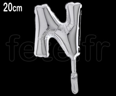Ballon - Lettre - Aluminium - - H20cm