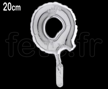 Ballon - Lettre - Aluminium - - H20cm 