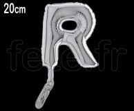 Ballon - Lettre - Aluminium - Argent - H20cm R