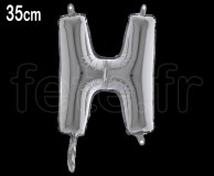 Ballon - Lettre - Métal - Argent - H35cm H