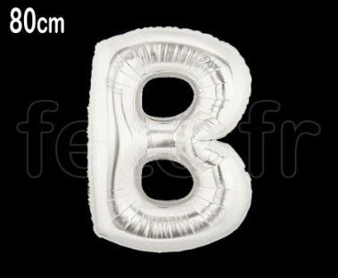 Ballon - Mylar_Argent - Lettre - 80cm