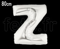 Ballon - Mylar_Argent - Lettre - H 80cm Z