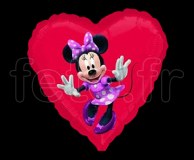 1 Ballon - Mylar - Rond - Licence - Ø 45cm MINNIE