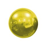 Ballon - Mylar - Sphérique - Miroir - Uni - Ø 40cm JAUNE 