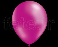 50 BALLONS - Latex - Unis - NACRE - Ø30cm FUSHIA 