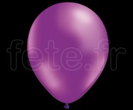 50 BALLONS LATEX MÉTALLISÉS BIO 30CM VIOLET