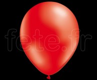 50 BALLONS - Latex - Unis - NACRE - Ø30cm ROUGE 