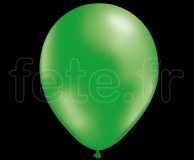 100 BALLONS SEMPERTEX - Latex - Unis - MÉTALLISÉ - Ø30cm VERT 