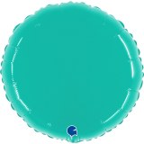 Ballon  - Plastique- Rond - Brillant - Uni - 45cm EMERAUDE 