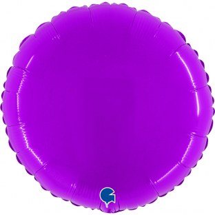 Ballon  - Plastique- Rond - Brillant - Uni - 45cm 