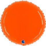 ﻿Ballon - Polymère - Rond - Brillant - Uni - 45cm﻿ ORANGE 