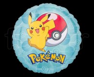 1 Ballon - Mylar - Rond - Licence - Ø 45cm POKEMON