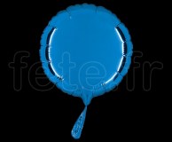 Ballon - Mylar - Rond - Brillant - Uni - 20cm BLEU