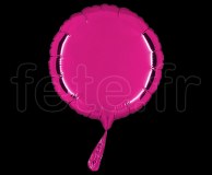 Ballon - Mylar - Rond - Brillant - Uni - 20cm FUSHIA