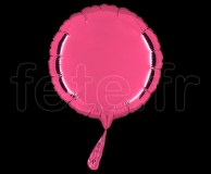 Ballon - Mylar - Rond - Brillant - Uni - 20cm ROSE