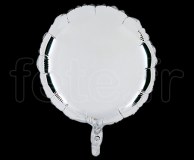 Ballon - Mylar - Rond - Brillant - Uni - 45cm ARGENT