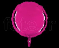 Ballon - Mylar - Rond - Brillant - Uni - 45cm FUSHIA