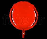 Ballon - Mylar - Rond - Brillant - Uni - 45cm ROUGE