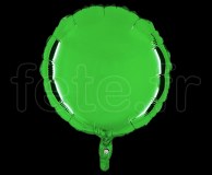 Ballon - Mylar - Rond - Brillant - Uni - 45cm VERT