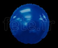 Ballon - Mylar - Rond - Brillant - Uni - Ø 75cm BLEU