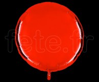 Ballon - Mylar - Rond - Brillant - Uni - 90cm ROUGE