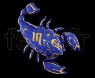 Ballon - Mylar - Bleu- Zodiaque - Scorpion 