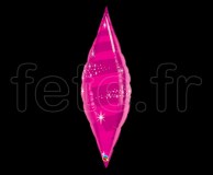 Ballon - Mylar - Forme - Deco - Ø 95cm TAPER-TURBILLON-FUSHIA