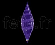 Ballon - Mylar - Forme - Deco - Ø 95cm TAPER-TURBILLON-VIOLET