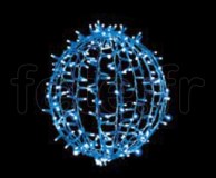 BOULES DECO - D=45cm - 200 LED Fixes - 50 Flash - 200V - 23w - BLEU 