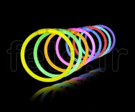 100 Bracelets - FLUO - Unicolore - Tige - 20cm / 5mm -ASSORTIS 