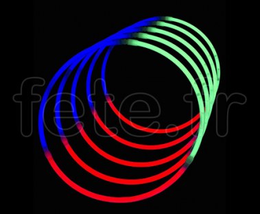 50 COLLIERS - FLUO - Tri-Colore - 56cm 5mm - 