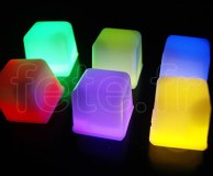 Glacon - Cube - Fluo - 3 X 3 X 3cm - ASSORTIS 