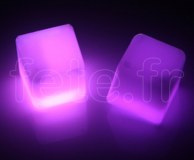 Glacon - Cube - Fluo - 3 X 3 X 3cm - VIOLET