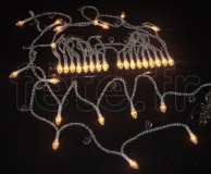 Guirlande de Noel de 35 Ampoules à Facette PERLE & DIAMANT 