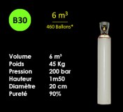 HELIUM - Bouteille - B30 - 6m3 
