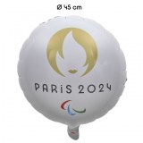 1 Ballon - Mylar - Rond - Licence - Ø 45cm JO_PARIS_2024_PARIS 