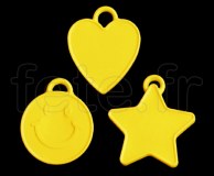 LEST - Poids Plastique pour Ballon en Mylar Individuel - 16g JAUNE 