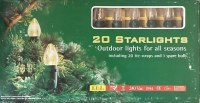 Guirlande de Noel de 20_Ampoules Néon - L=12,5m - 220v - FLAMME 