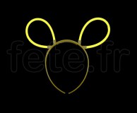 OREILLES de LAPIN - Fluo - 3 X 20cm X 5mm - JAUNE 