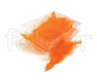 Plumes - Naturelles - Décoration - Table - 10/15cm - 30g ORANGE 