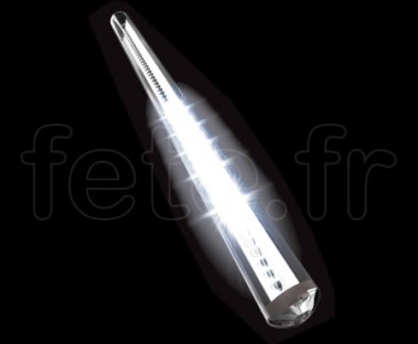 SNOW FALL - 40mm - Guirlande de 10_Tubes de 60_LED - Longueur: 50cm 