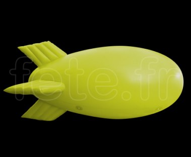 ZEPPELIN - PVC - Longueur - 4m - Mat - Uni  JAUNE 